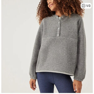 Women's Outdoor Voices Gray wool blend Fleece Hoodie S